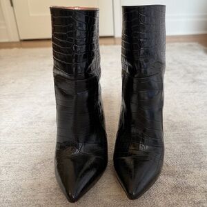 Paris Texas Croc-Embossed Women's Stiletto Boots
